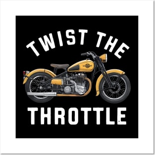 Twist the Throttle Vintage Bike Posters and Art